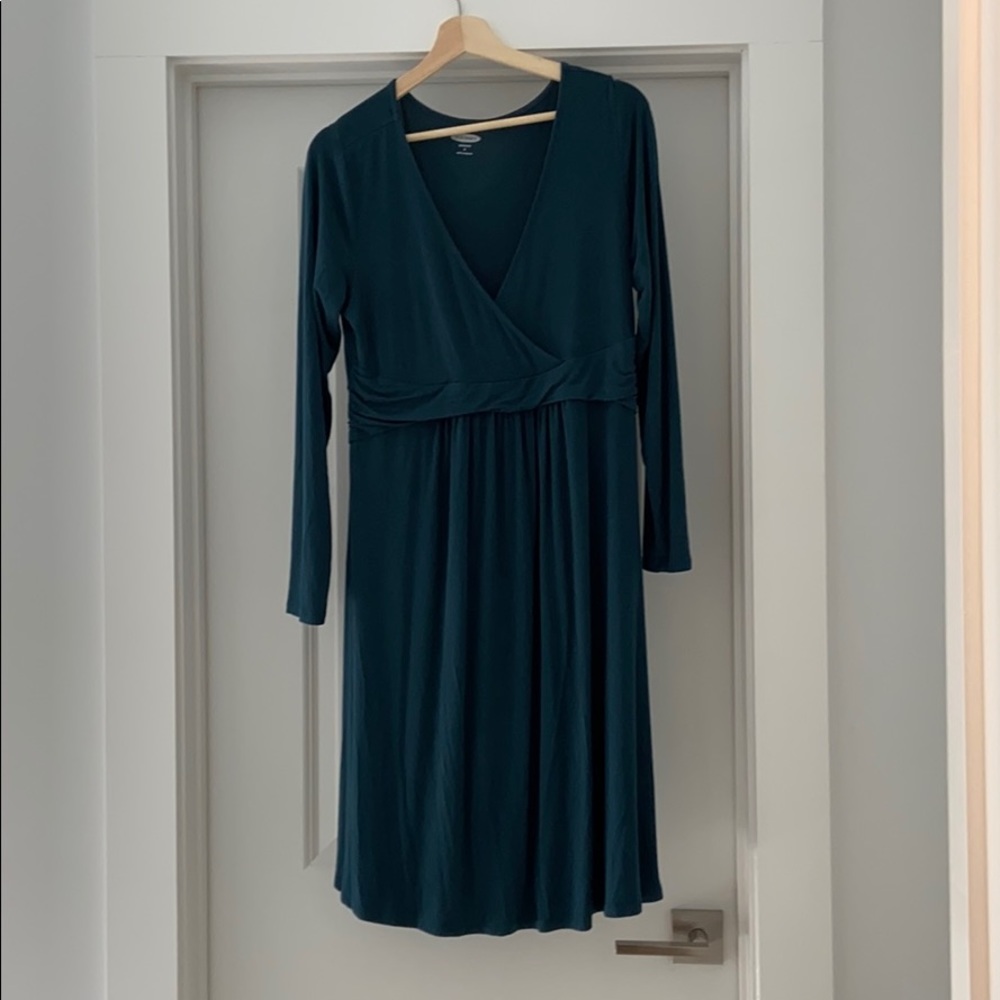 Teal Old Navy Maternity Dress